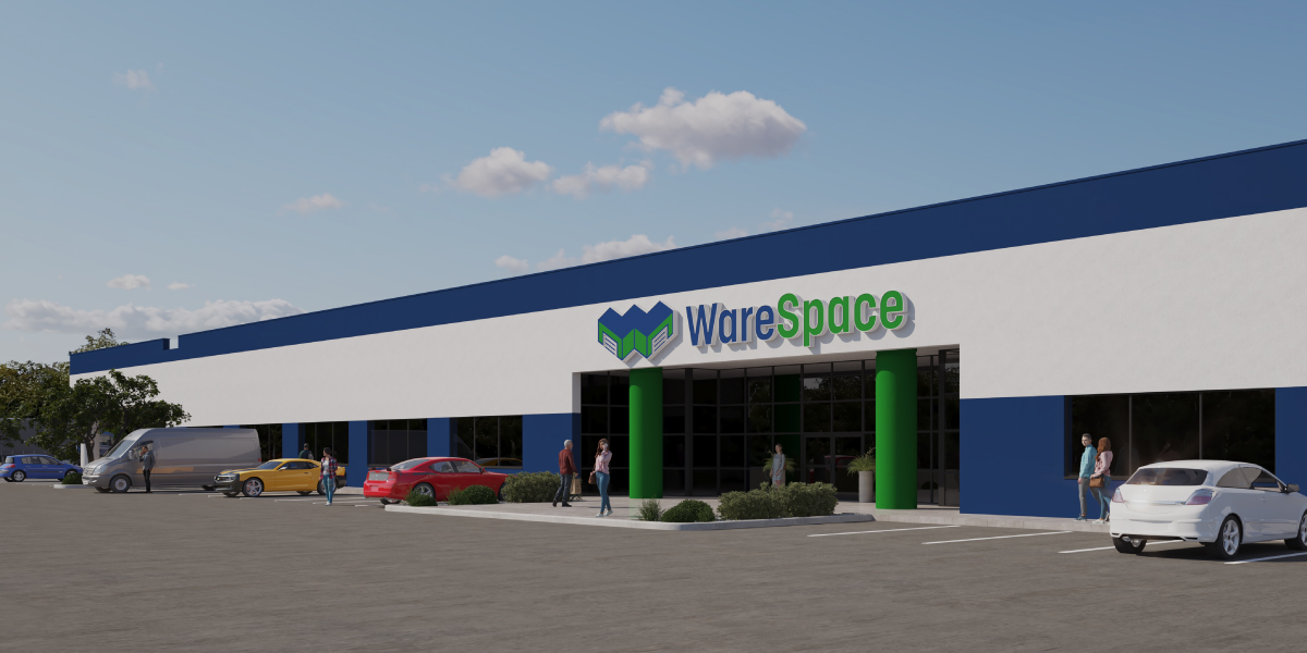 front entrance of the warespace warehousing hub in phoenix arizona